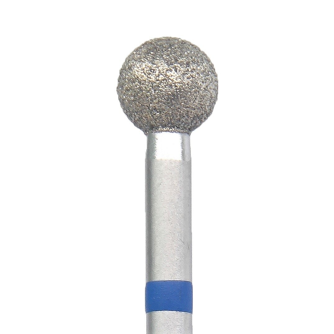 KMIZ Diamantová fréza - koule - modrá, L-4,8 mm, Ø 5,0 mm
