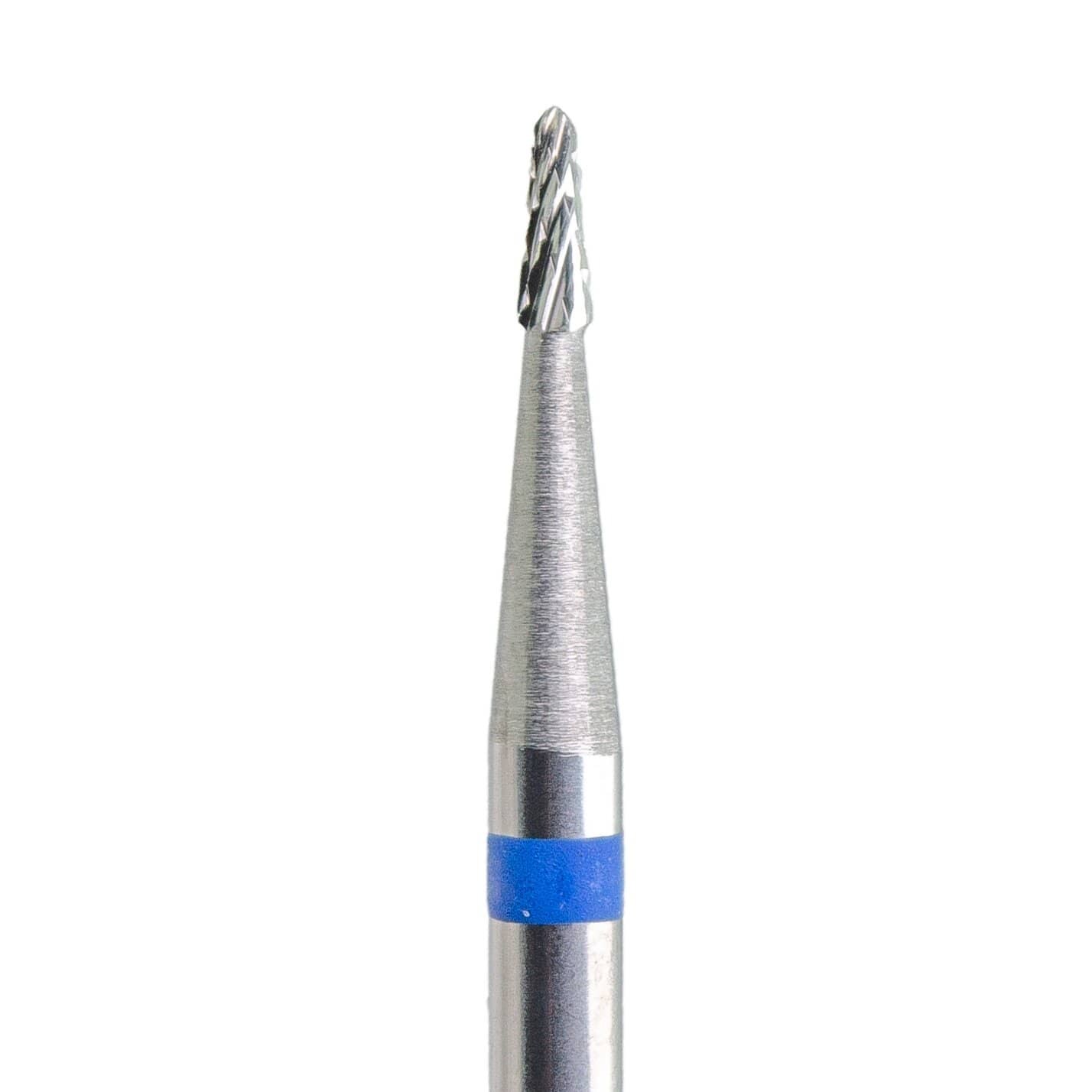 KMIZ Tvrdokovová fréza - kužel - modrá, L-3,6 mm, Ø 1,4 mm