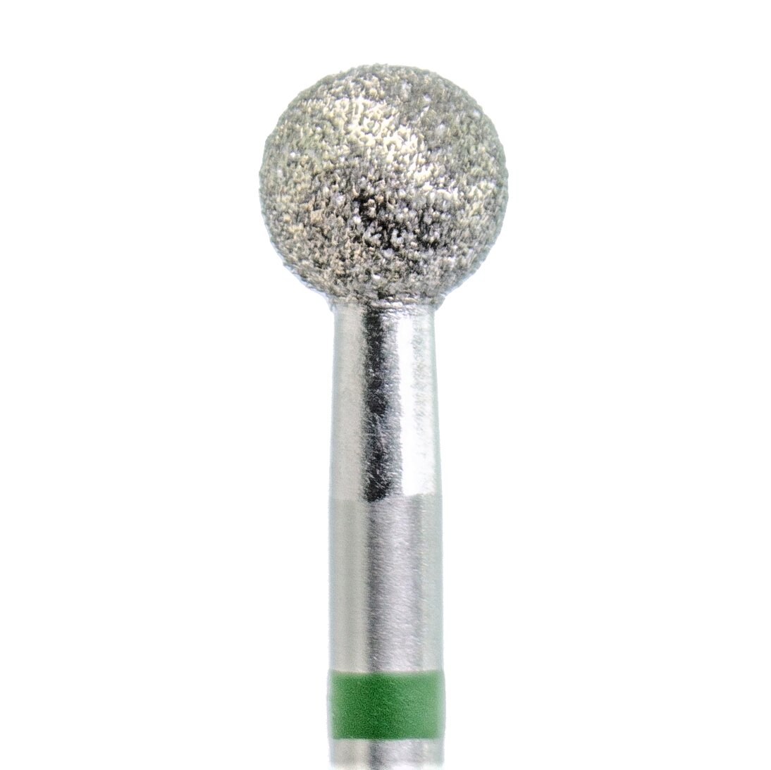 KMIZ Diamantová fréza - koule - zelená, L-4,8 mm, Ø 5,0 mm