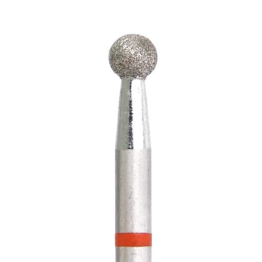 KMIZ Diamantová fréza - koule - červená, Ø 3,1 mm