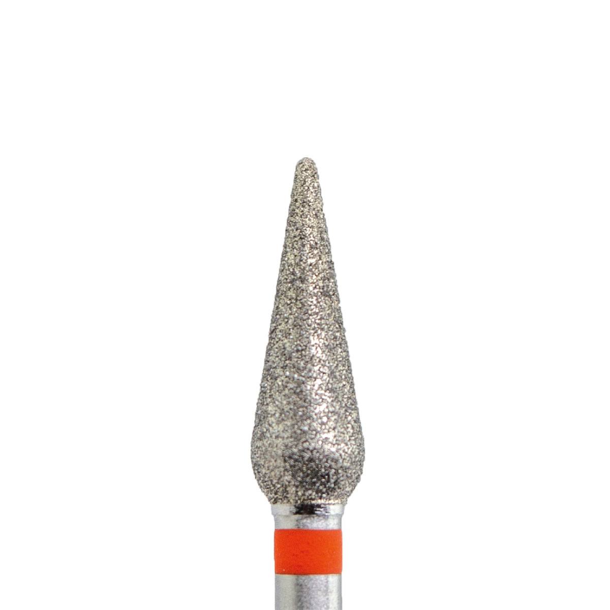 KMIZ Diamantová fréza - kapka - červená, L-12,0 mm, Ø 4,0 mm