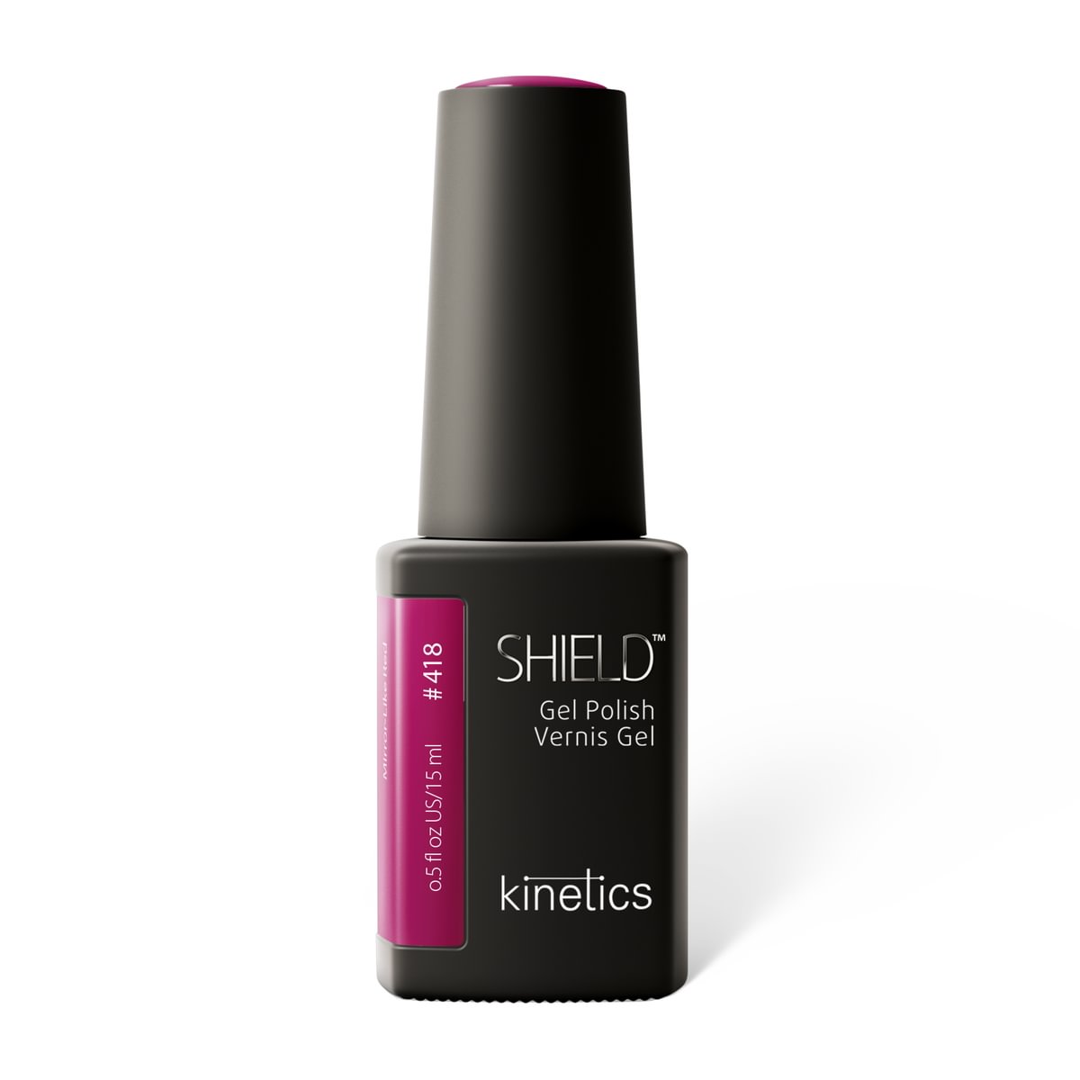 KINETICS Gel lak – SHIELD (HEMA FREE) – Mirror-Like Red #418 – 15 ml