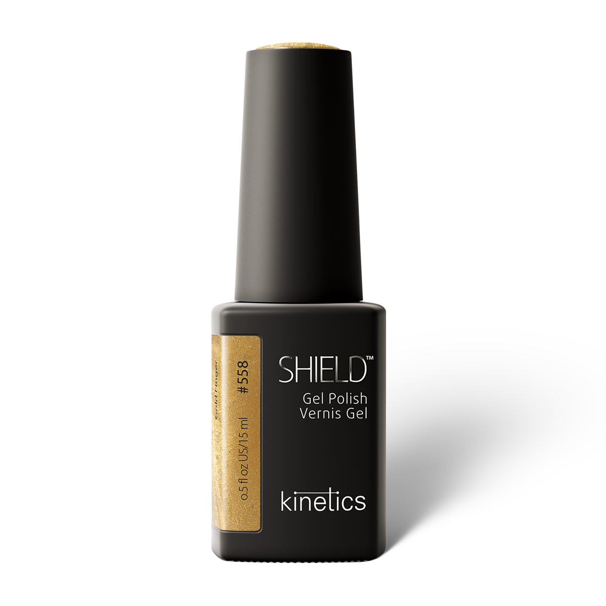KINETICS Gel lak – SHIELD (HEMA FREE) – Gold Finger #558 – 15 ml