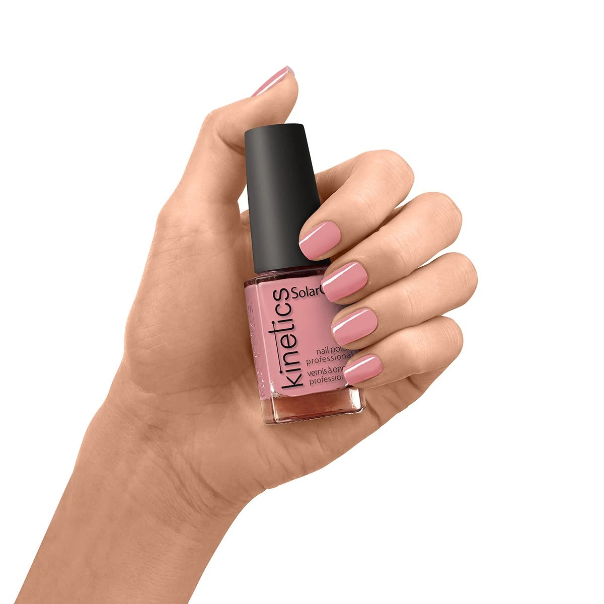 KINETICS Lak na nehty s gelovým efektem – SolarGel – Swirl of Rosé #566 – 15 ml