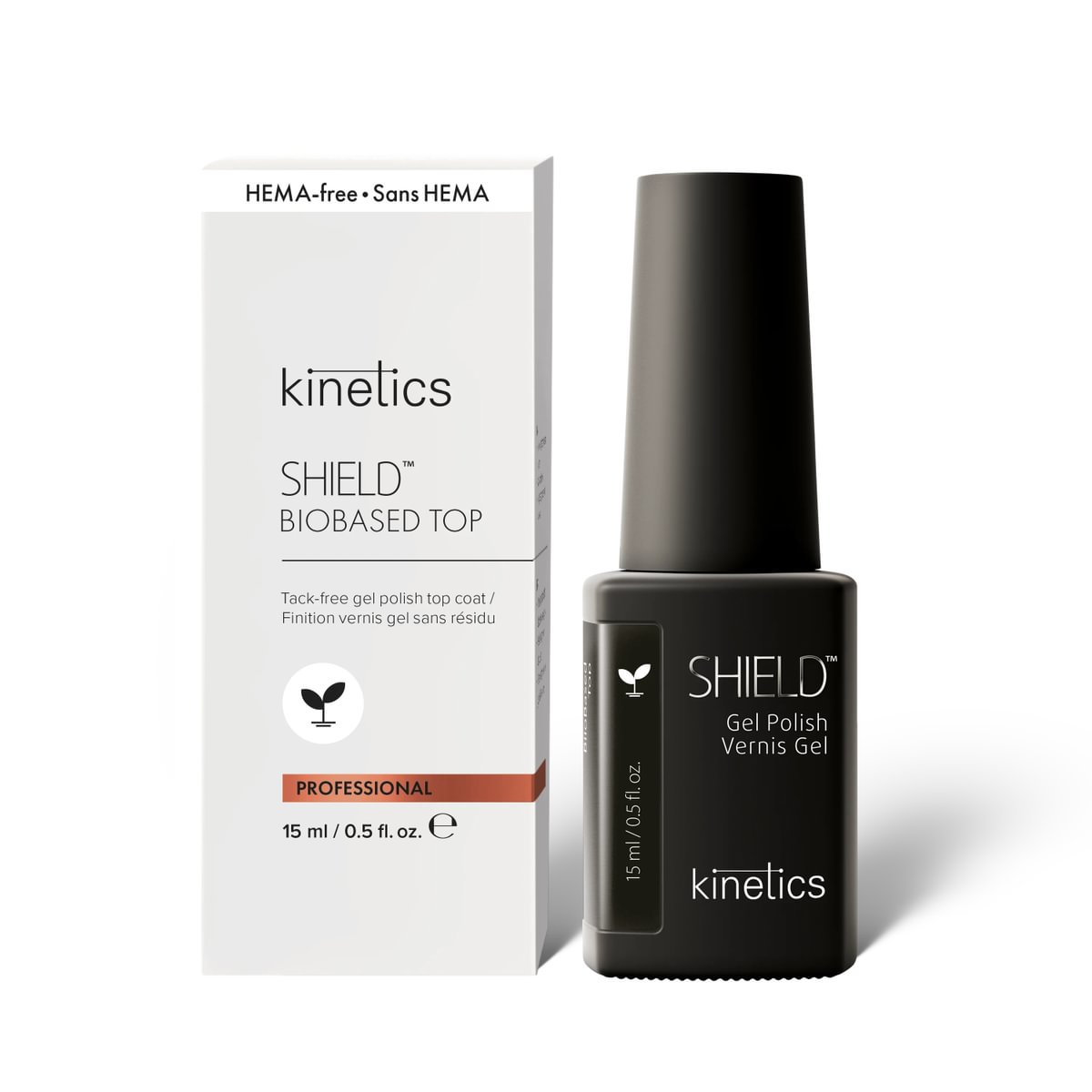 KINETICS SHIELD BioBased Závěrečný gel lak, 15ml