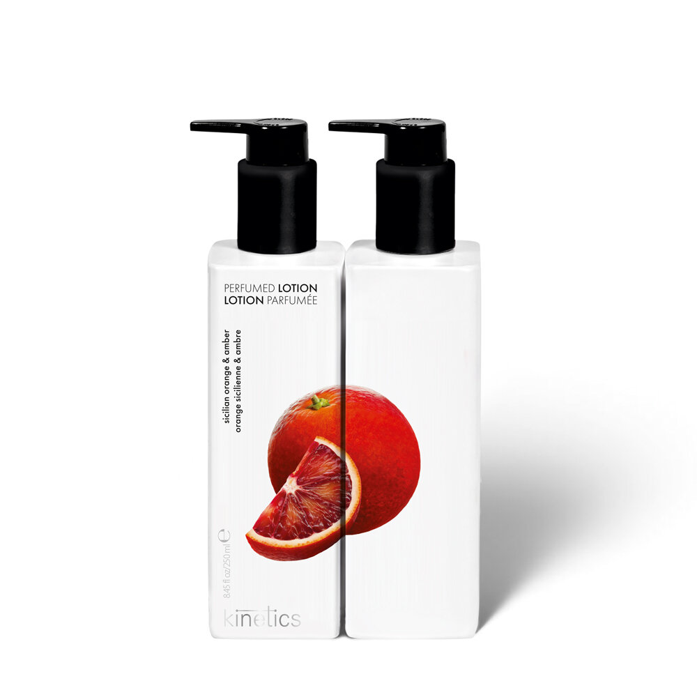 KINETICS Hydratační krém na ruce a tělo – Sicílský pomeranč & Amber, 250 ml