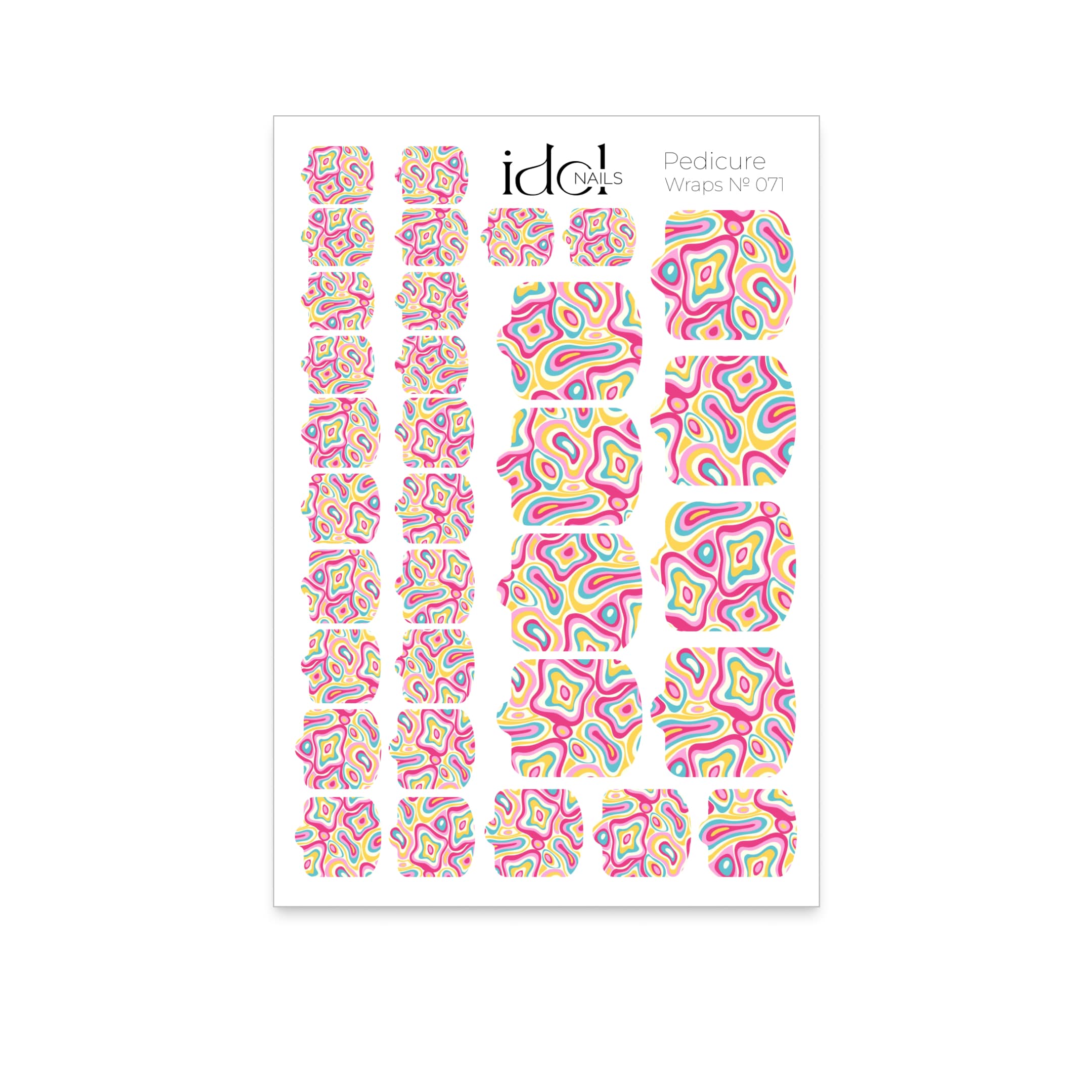 IDOL Nail Wraps - nálepky na pedikúru - 71