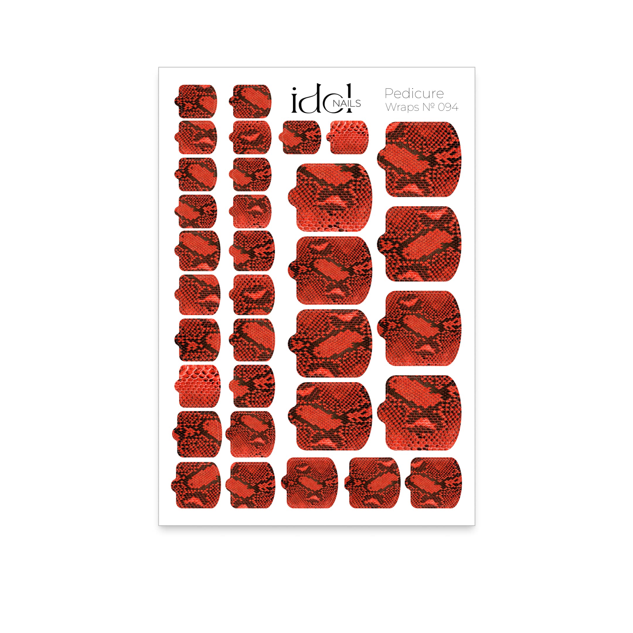 IDOL Nail Wraps - nálepky na pedikúru - 94