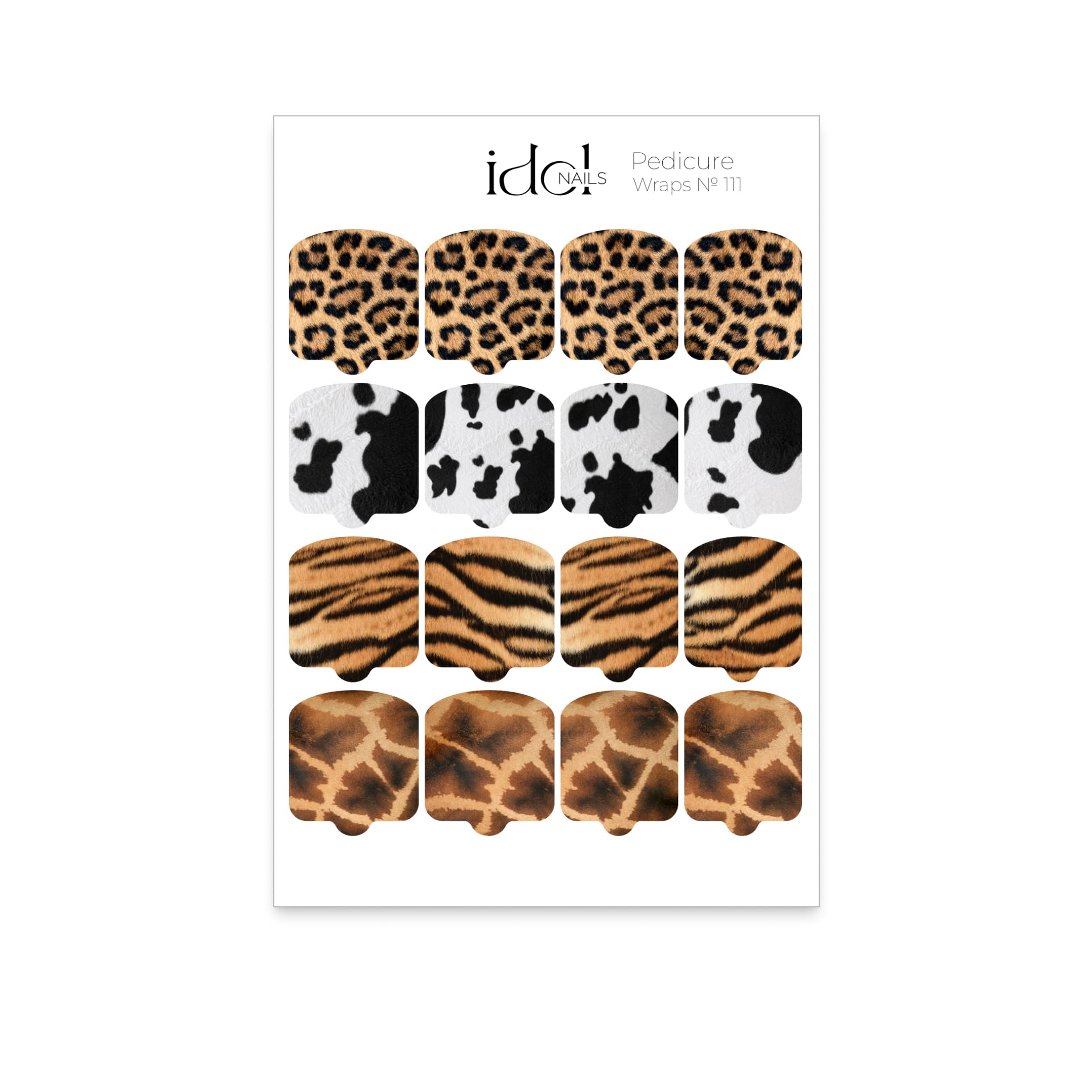 IDOL Nail Wraps - nálepky na pedikúru - 111