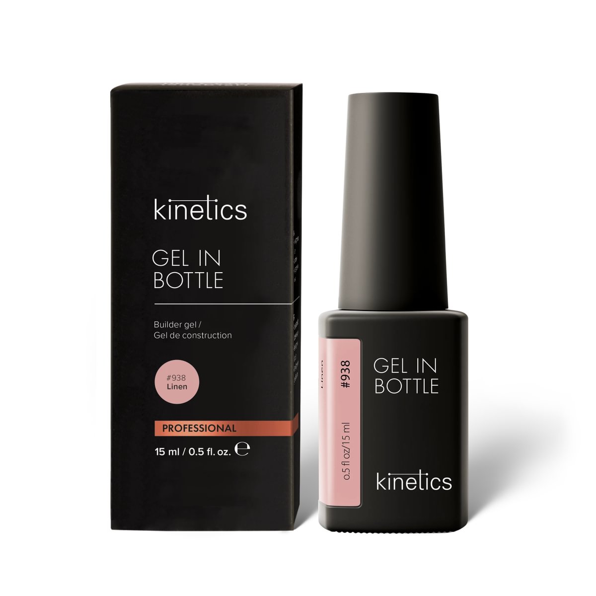 KINETICS Gel v lahvičce - Gel in Bottle #938 Linen - 15 ml