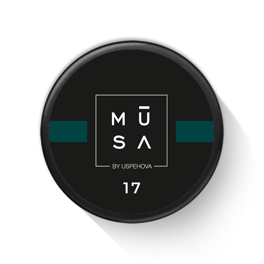 MUSA Art gel - petrolejový zelený 17 - bezvýpotkový, 5 ml