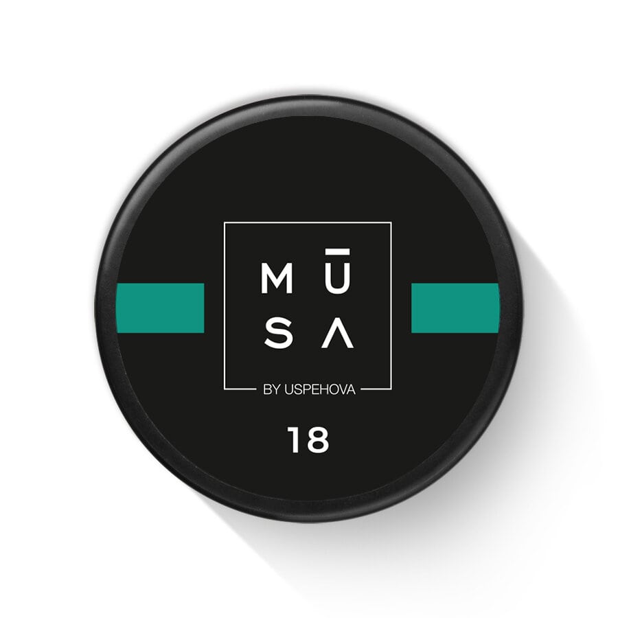 MUSA Art gel - smaragd 18 - bezvýpotkový, 5 ml