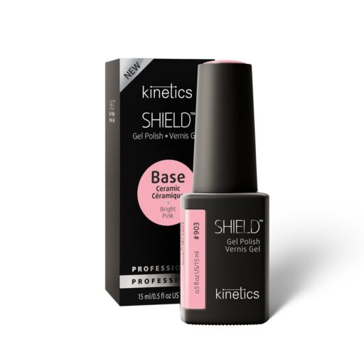 KINETICS Keramický bázový gel lak - SHIELD (HEMA FREE) - Bright Pink #903 - 15ml