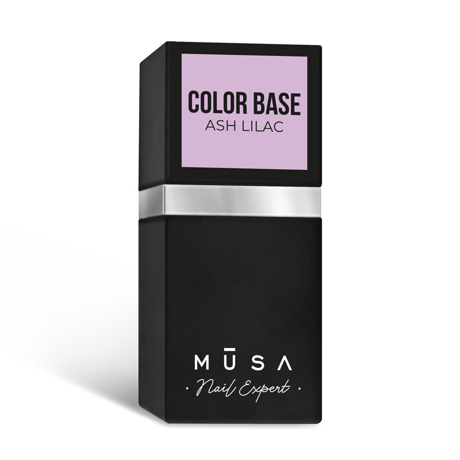 MUSA Barevný bázový gel lak - Ash Lilac - 12 ml