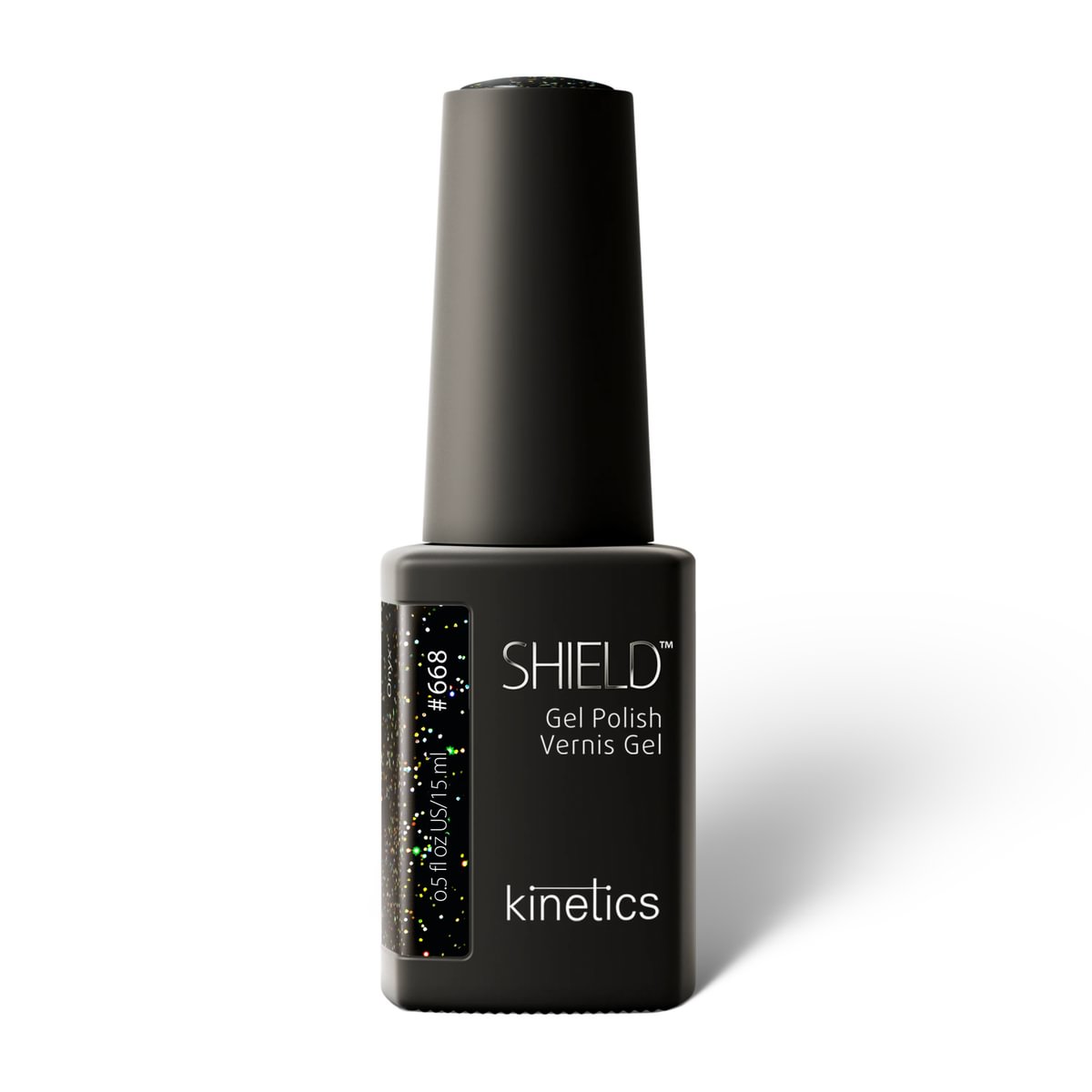 KINETICS Gel lak – SHIELD (HEMA FREE) – Onyx #668 – 15 ml