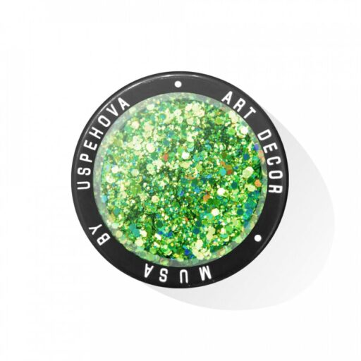 MUSA Glitter na zdobení nehtů - zelený - KOSMOS