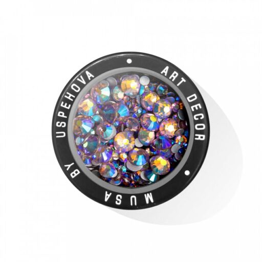 MUSA Mix kamínků na nail art - Ametyst AB