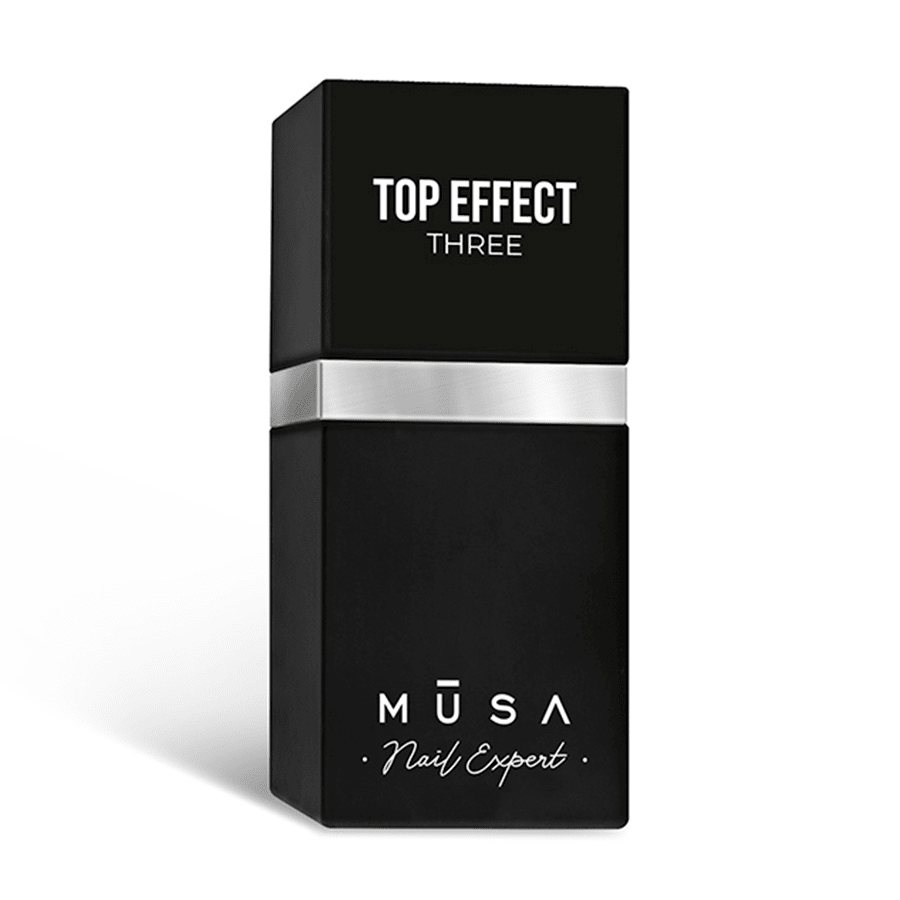 MUSA Závěrečný gel lak s vícebarevnými třpytkami - Top Effect Three - 12 ml
