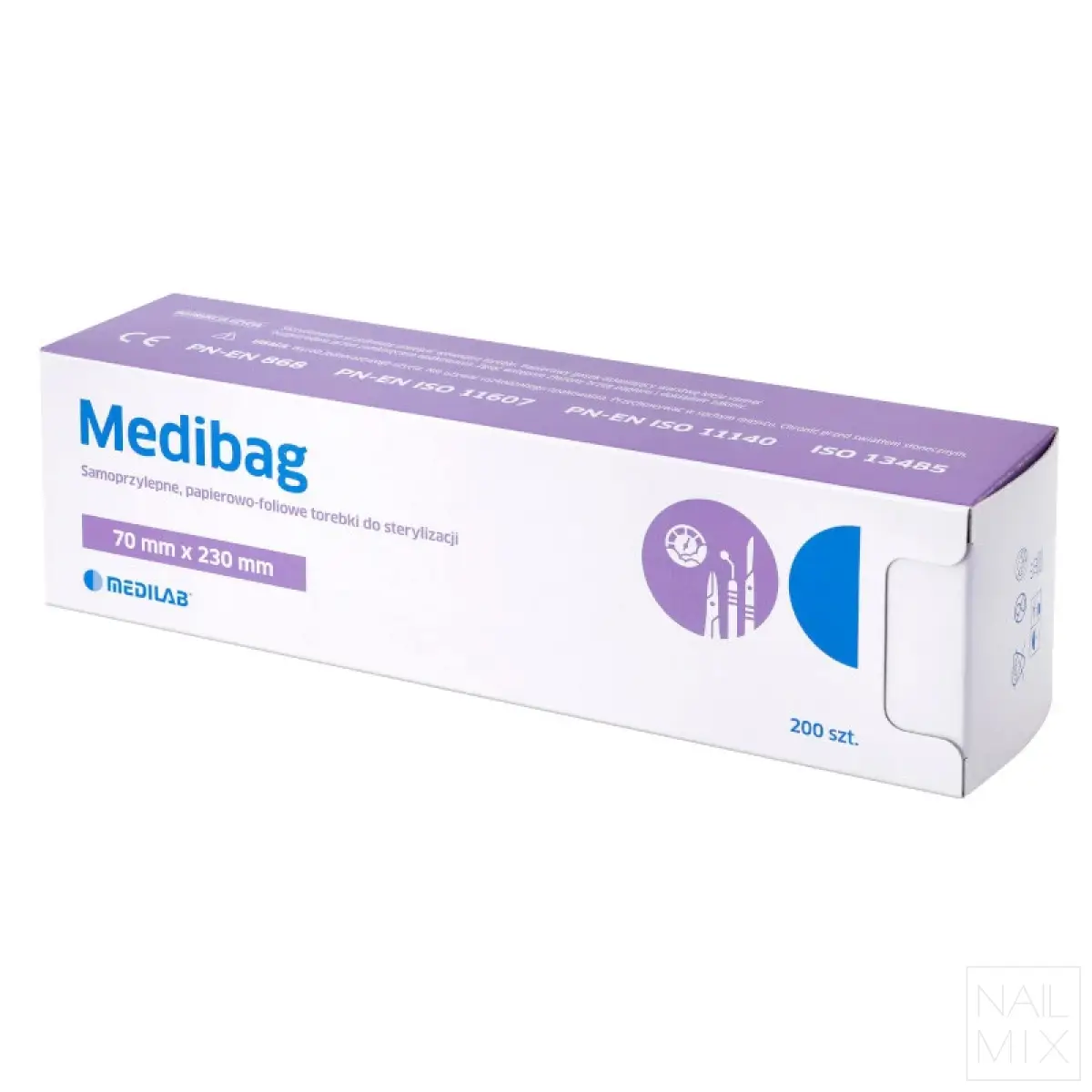 Medilab Medibag Sterilizační sáčky pro autoklávy - 200 kusů
