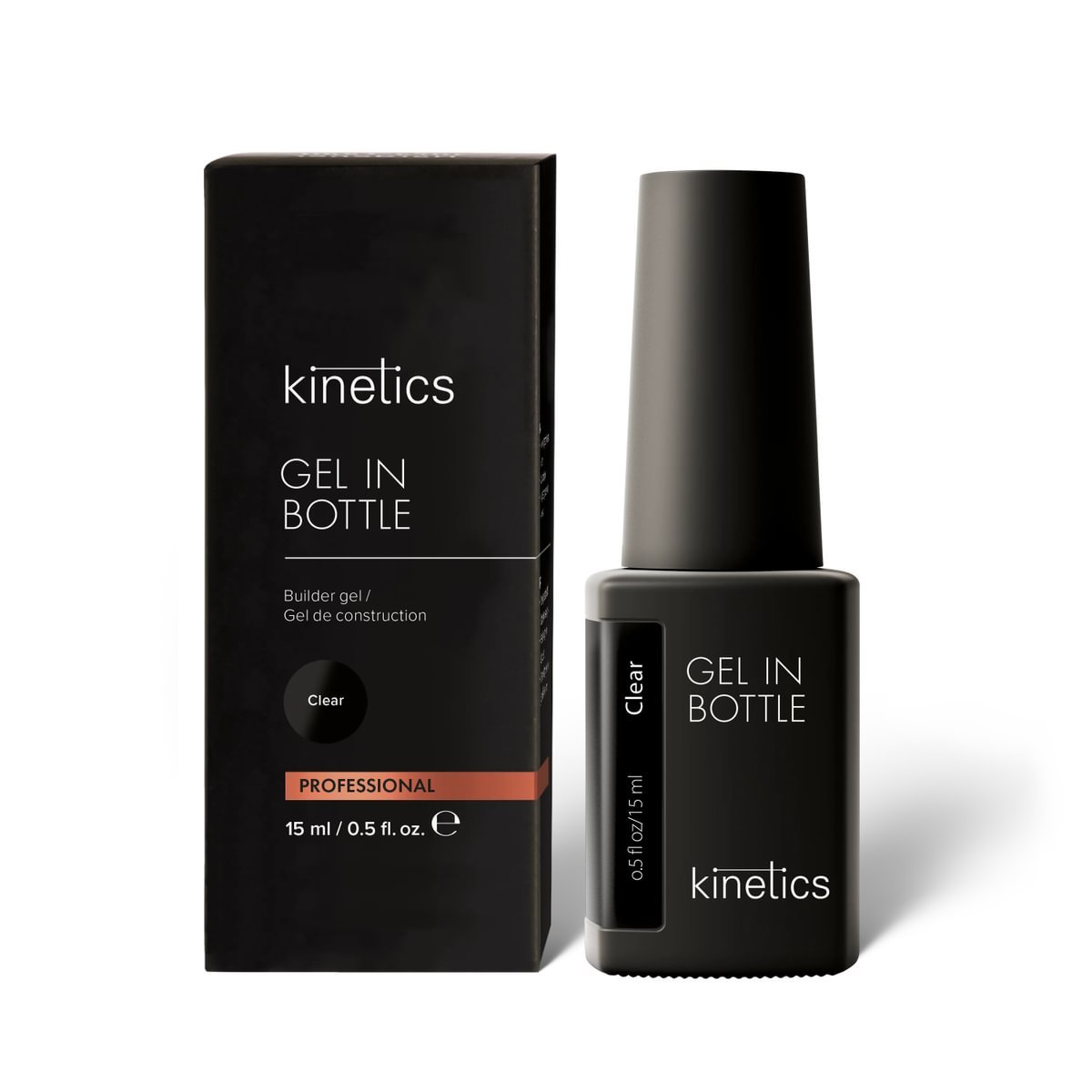 KINETICS Gel v lahvičce - Gel in Bottle #900 Clear - 15 ml