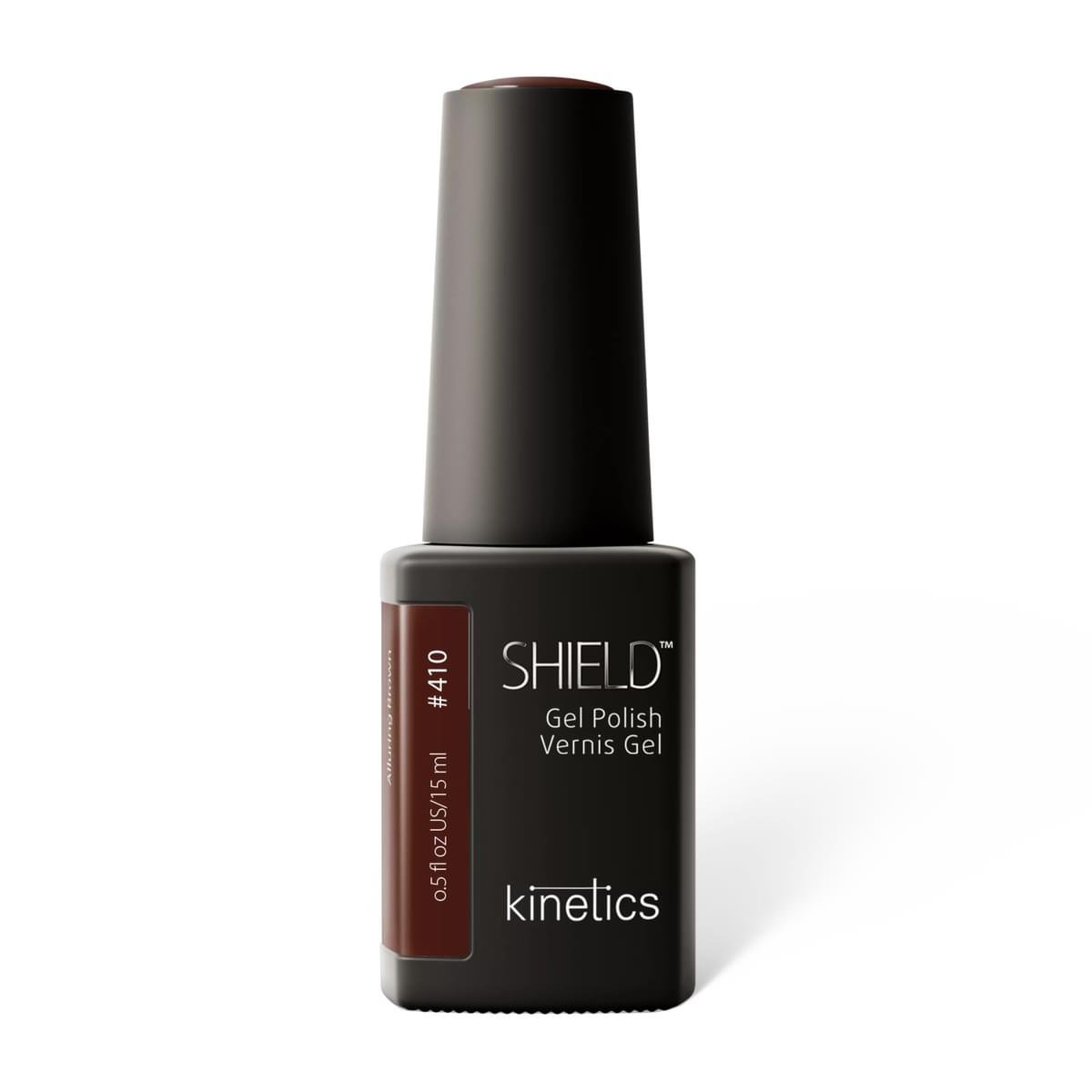 KINETICS Gel lak - SHIELD (HEMA FREE) - Alluring Brown #410 - 15 ml