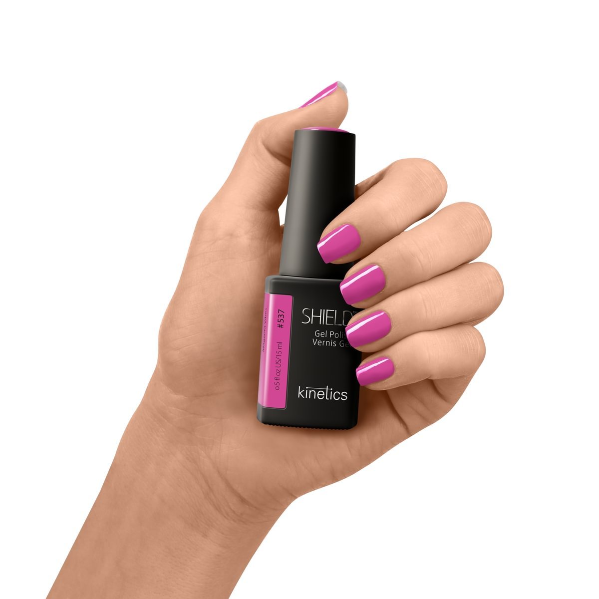 KINETICS Gel lak - SHIELD (HEMA FREE) - Magenta Vibes #537 - 15 ml