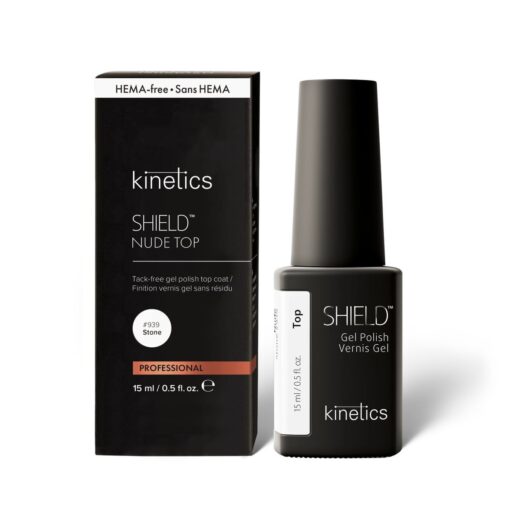 KINETICS Závěrečný gel lak - SHIELD - Nude Top Stone #939 - 15ml