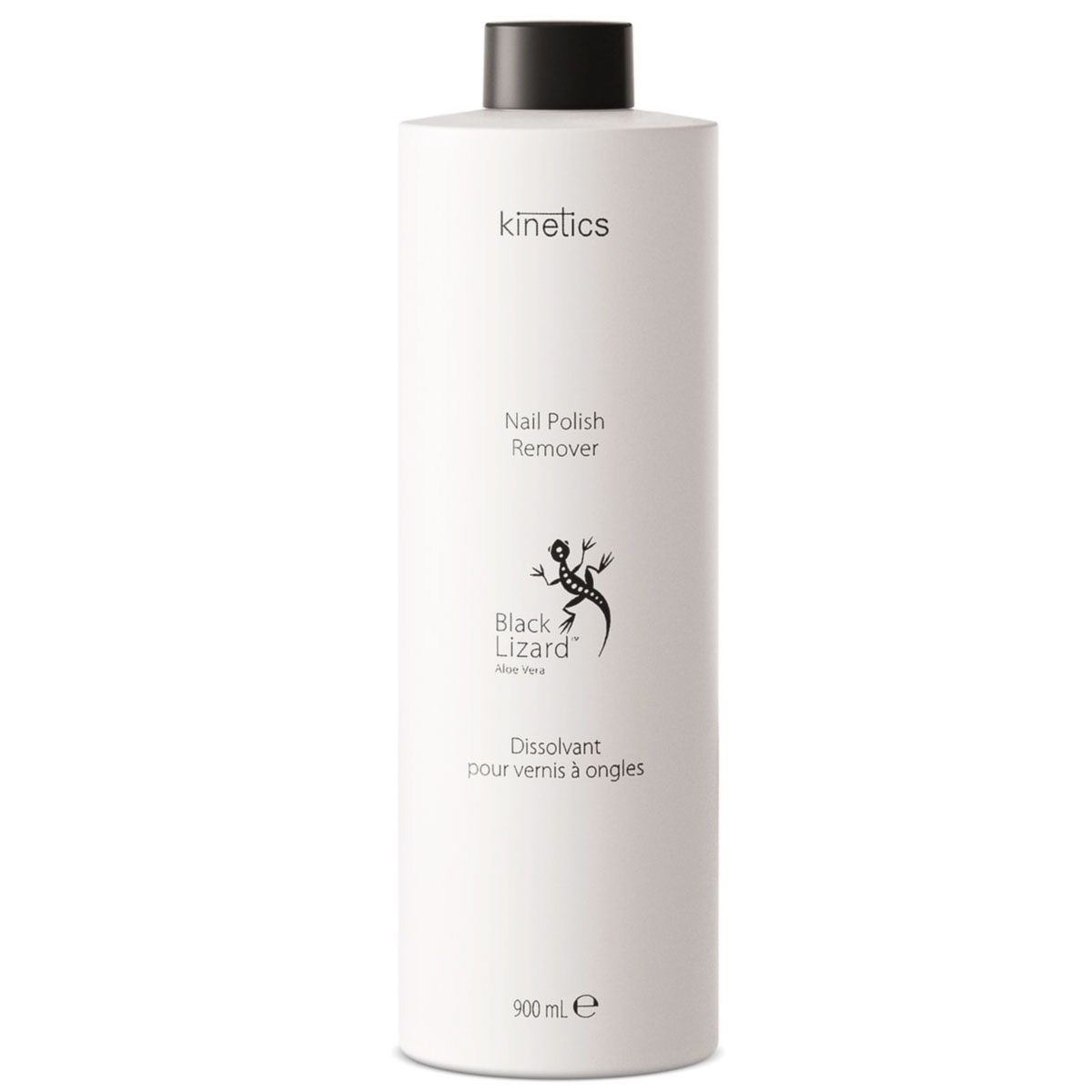 KINETICS Odlakovač na nehty s acetonem s vůní Aloe Vera - Black Lizard