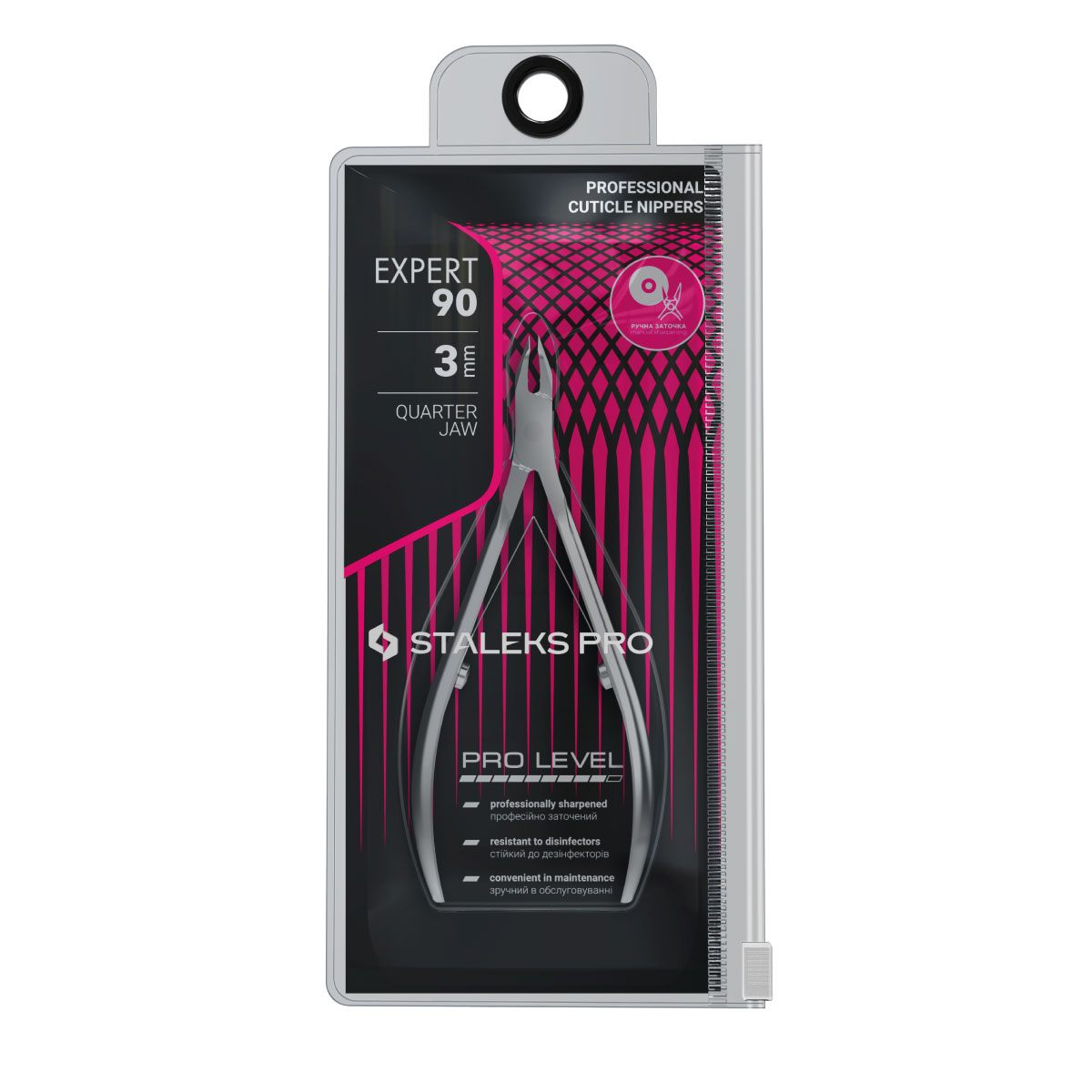STALEKS PRO Profesionální kleštičky na kůžičku EXPERT 90, 3 mm